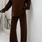 Acı Kahve Çelik Örme İkili Takım