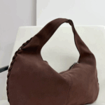 Acı Kahve Bomber Süet Çanta