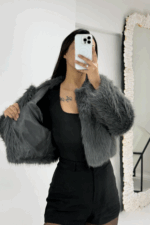 Gri Astarlı Kürk - Görsel 5