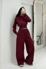 Bordo Eşofman Takımı - Görsel 2