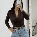 Kahverengi Vatkalı Body