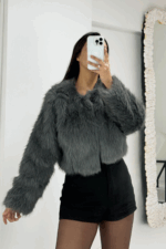 Gri Astarlı Kürk - Görsel 3