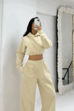 Bej Eşofman Takımı - Görsel 5