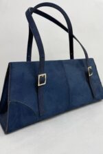 Lacivert Süet Çanta