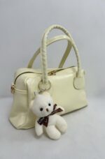 Sarı Ayıcık Aksesuar Parlak Deri Çanta