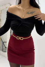 Siyah Madonna Bluz - Görsel 4