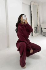 Bordo Eşofman Takımı - Görsel 4