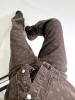 Desenli Kahve Kot Takım - Görsel 8