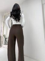 Kahverengi Palazzo Pantolon - Görsel 3