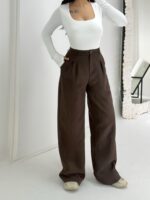 Kahverengi Palazzo Pantolon - Görsel 2
