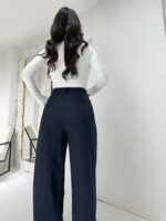 Lacivert Palazzo Pantolon - Görsel 2