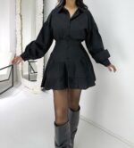 Siyah Gömlek Etek İkili Takım - Görsel 7