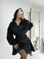 Siyah Gömlek Etek İkili Takım - Görsel 2