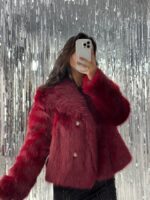 Bordo Kürk - Görsel 4