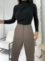 Haki Yeşil Pensli Havuç Pantolon - Görsel 6