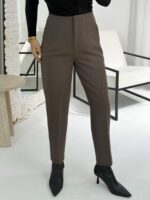 Haki Yeşil Pensli Havuç Pantolon - Görsel 4