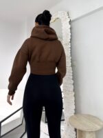 Kahverengi Korse Ceket - Görsel 4