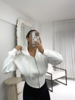 Beyaz Korse Ceket - Görsel 4