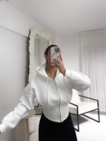 Beyaz Korse Ceket - Görsel 2