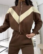 Kahve/Krem Eşofman Takımı - Görsel 4