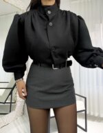 Siyah Süet Ceket - Görsel 3