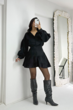 Siyah Gömlek Etek İkili Takım