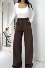 Kahverengi Palazzo Pantolon