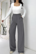 Gri Palazzo Pantolon