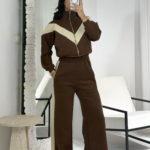 Kahve/Krem Eşofman Takımı