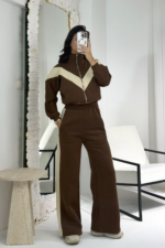 Kahve/Krem Eşofman Takımı