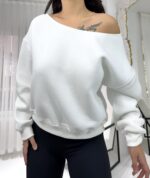 Beyaz Sweatshirt - Görsel 2