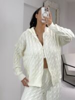 Ekru Örme İkili Takım - Görsel 3