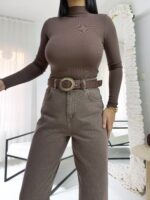 Kahverengi Jean - Görsel 5