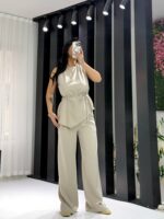 Taş Premium Kalite Bağlamalı Asimetrik Takım - Görsel 3