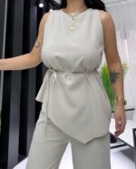 Taş Premium Kalite Bağlamalı Asimetrik Takım - Görsel 8