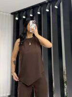 Acı Kahve Premium Asimetrik Bağlamalı Takım - Görsel 3