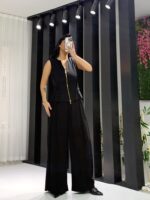 Siyah Tensel Pantolon - Görsel 3