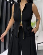 Siyah Tensel Pantolon - Görsel 9