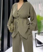 Haki Premium Alt Üst Takım - Görsel 6