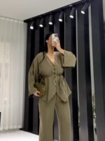 Haki Premium Alt Üst Takım - Görsel 2