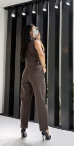 Acı Kahve Kot Tulum - Görsel 5