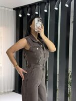 Acı Kahve Kot Tulum - Görsel 3