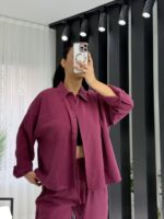 Bordo Premium İkili Takım - Görsel 2