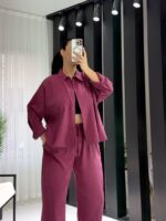 Bordo Premium İkili Takım - Görsel 4