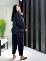 Lacivert Gömlek Havuç Pantolon İkili Takım - Görsel 4