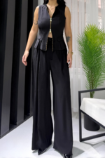 Siyah Tensel Pantolon