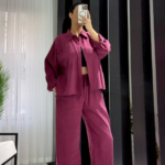 Bordo Premium İkili Takım