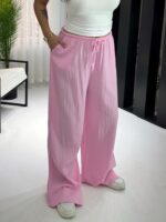 Pembe Gofre Oversize Pantul - Görsel 4