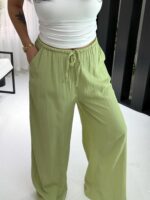 Yeşil Gofre Oversize Pantul - Görsel 2