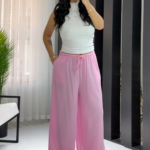 Pembe Gofre Oversize Pantul